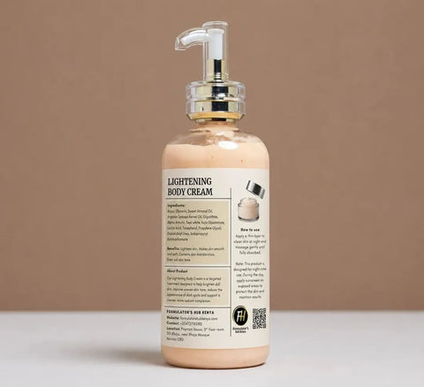 achieve radiant results with skin lightening cream for body