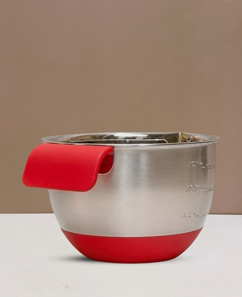 Stainless Steel Mixing Bowls with Silicone Base