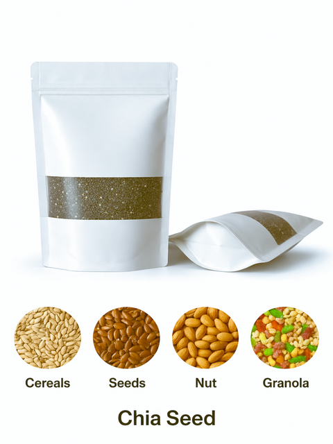 Stand Alone Ziplock Bag (10*15cm: 30-100g)