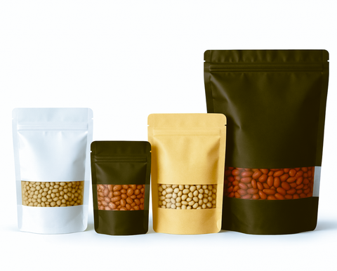 Stand Alone Ziplock Bag (10*15cm: 30-100g)