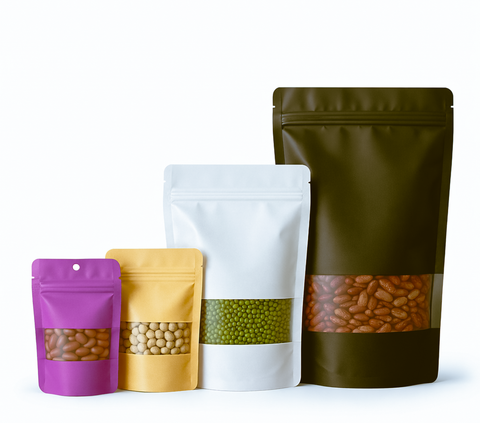 Stand Alone Ziplock Bag (10*15cm: 30-100g)