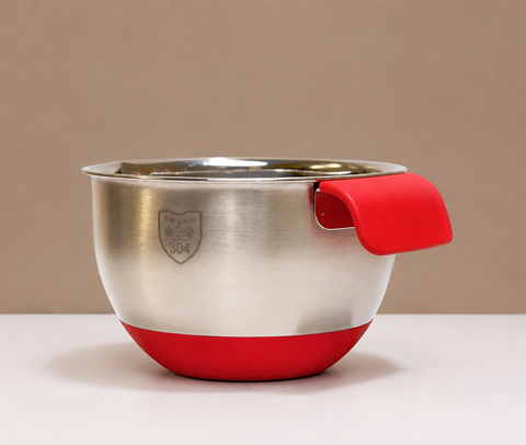 Stainless Steel Mixing Bowls with Silicone Base