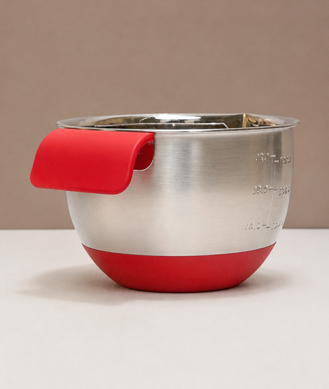 Stainless Steel Mixing Bowls with Silicone Base